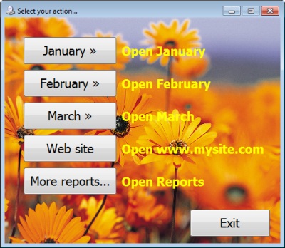 Autorun Menu with custom text on menu buttons. Click to enlarge...