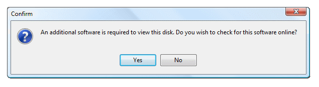 Ask user confirmation to check online for additional software